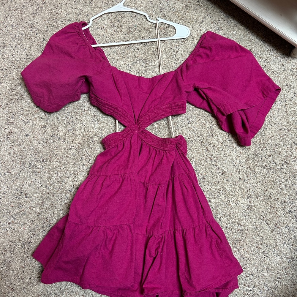 Free People Fuchsia Dress